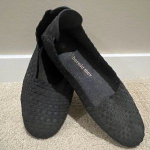 BERNIE MEV WOVEN BLACK FLATS
